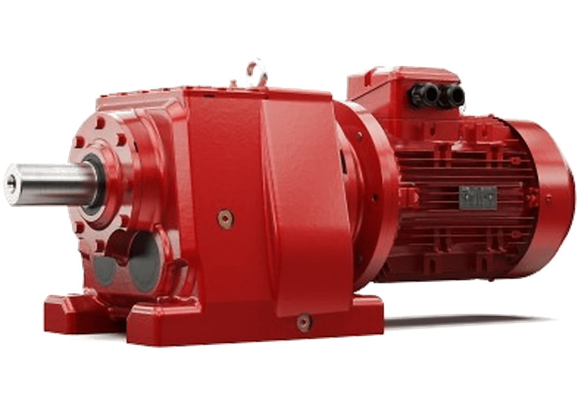 Gearbox and gearmotor for industrial drive systems