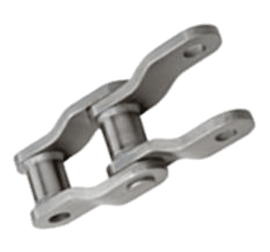 Industrial chain component for bucket elevator applications